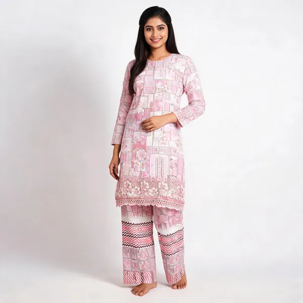 Pink_Mal_Cotton_Floral_Print_Unstitched_Kurta_Set_For_Women