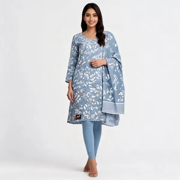 Grey_Cotton_Floral_Embroidered_Unstitched_Kurta_Set_For_Women