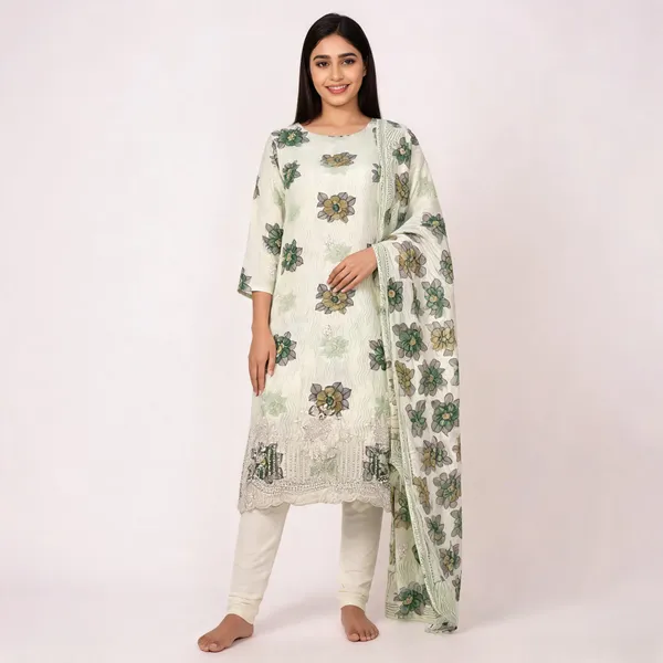 Ivory_Cotton_Floral_Embroidered_Unstitched_Kurta_Set_For_Women