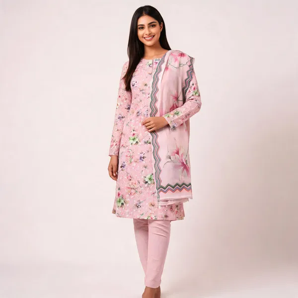 Light_Pink_Cotton_Floral_Embroidered_Unstitched_Kurta_Set_For_Women