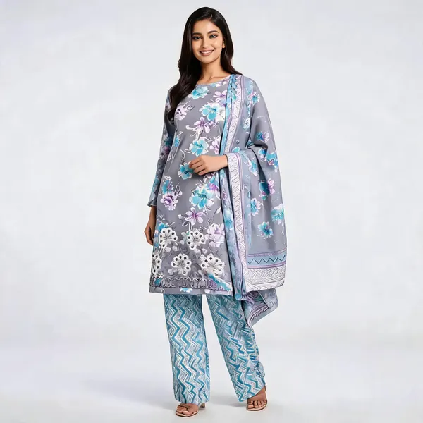 Grey_Cotton_Unstitched_Kurta_Set_For_women