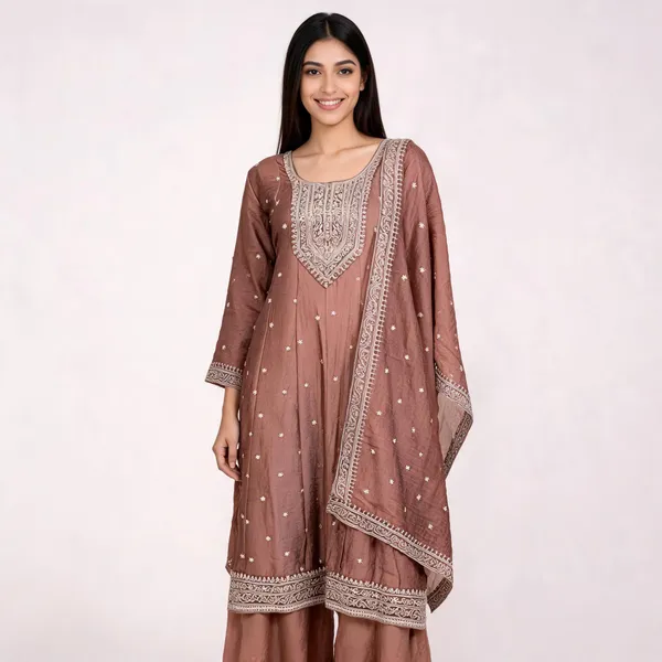 Dusty_Beige_Vichitra_Anarkali_Top_Pant_Dupatta_For_Women