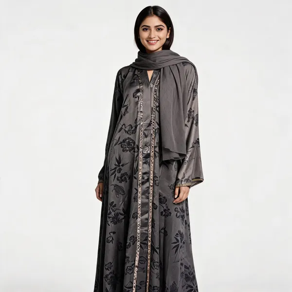 Brown_Cotton_Stone_Work_Abaya_With_Scarf_For_Women