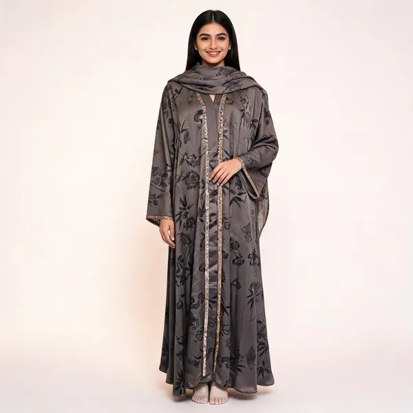 Brown_Cotton_Stone_Work_Abaya_With_Scarf_For_Women