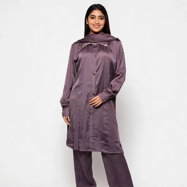 Lavender_Cotton_Abaya_With_Scarf_For_Women
