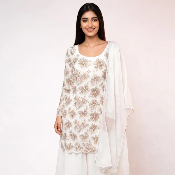 White_Vichitra_Gold_Embroidered_Top_Pant_Dupatta_For_Women