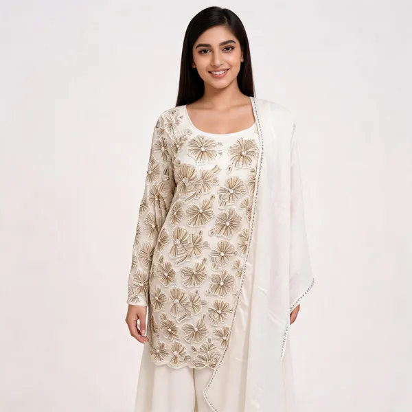 White_Vichitra_Gold_Embroidered_Top_Pant_Dupatta_For_Women