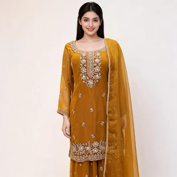 Yellow_Soft_Georgette_Bead_Zari_Work_Plazo_Top_Pant_Dupatta_For_Women