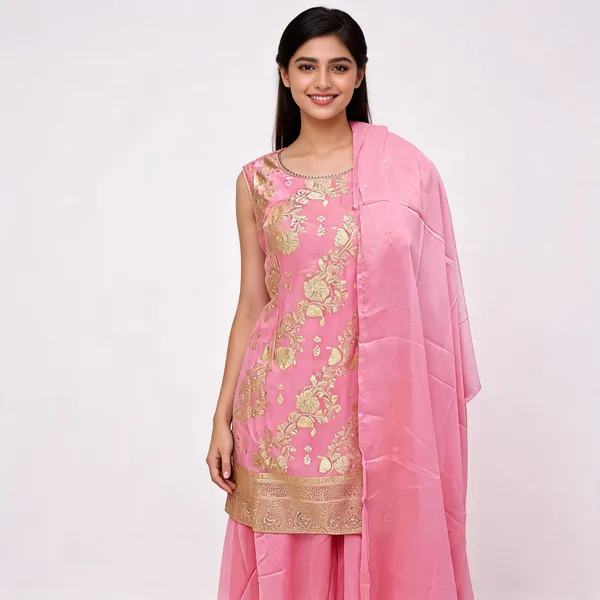 Baby_Pink_Banarasi_Silk_Woven_Plazo_Top_Pant_Dupatta_For_Women