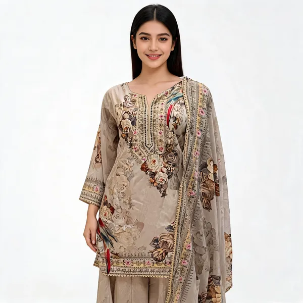 Grey_Crepe_Printed_Kurta_Pant_Dupatta_Set_For_Women
