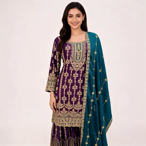 Purple_Georgette_Heavy_Work_Palazzo_Set_With_Dupatta_For_Women