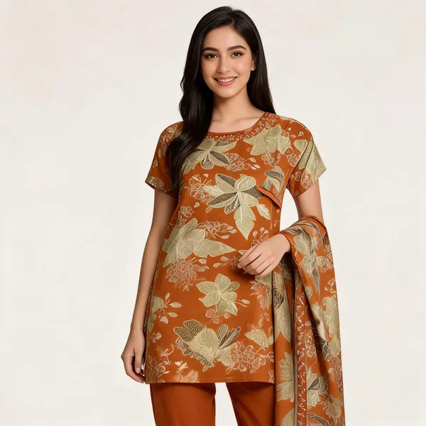 Rust_Liquid_Cotton_Zardozi_Embroidered_Top_Pant_Dupatta_Set_For_Women