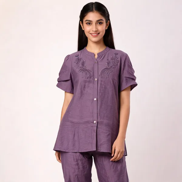 Lavender_Satin_Printed_Coord_Set_For_Women