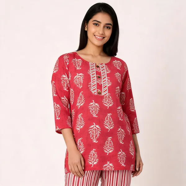 Lemon_Yellow_Rayon_Printed_Coord_Set_For_Women