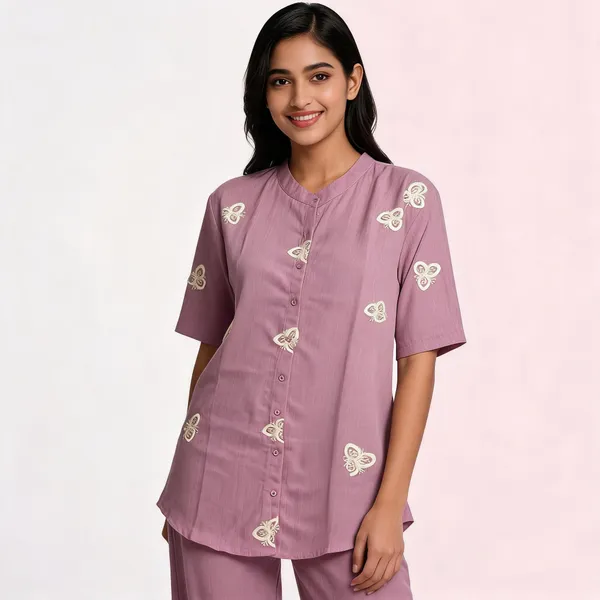 Lavender_Satin_Embroidered_Chinese_Neck_Coord_Set_For_Women