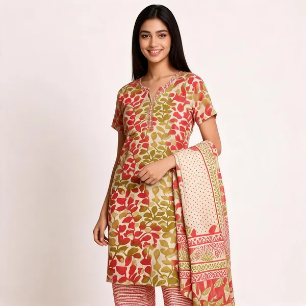 Printed_Cotton_Kurta_With_Pant_Dupatta_For_Women