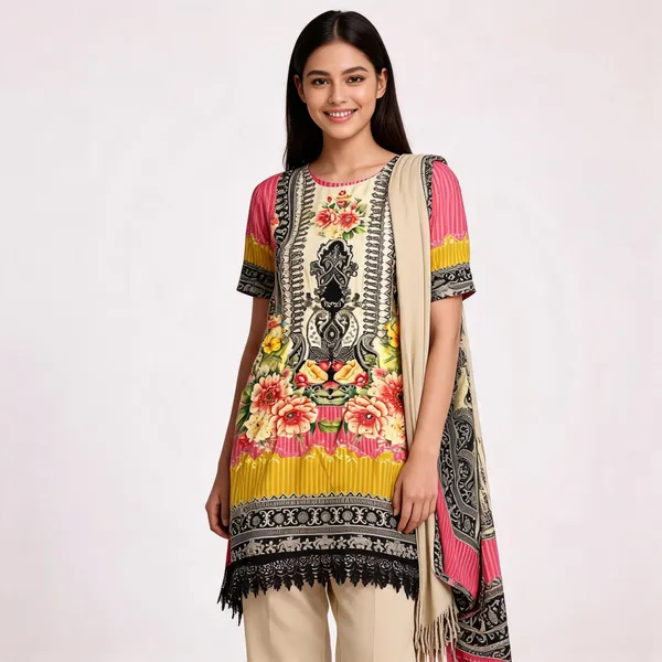 Printed_Muslin_Lace_Hem_Top_Pant_And_Dupatta_For_Women