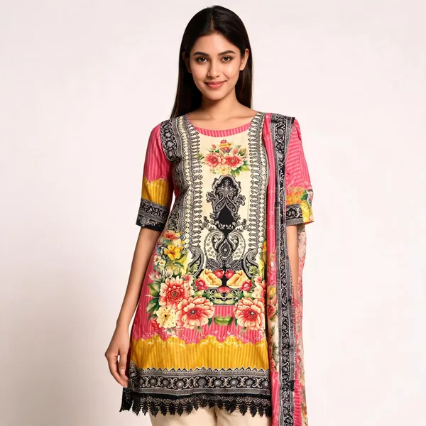 Printed_Muslin_Lace_Hem_Top_Pant_And_Dupatta_For_Women