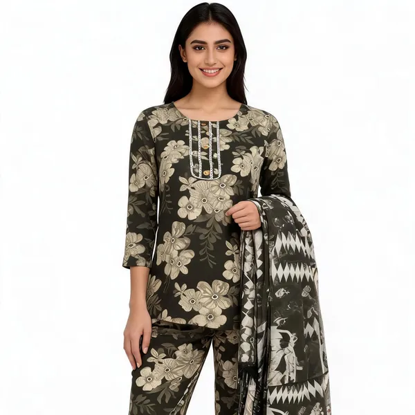 Grey_Cotton_Printed_Top_Pant_And_Dupatta_For_Women