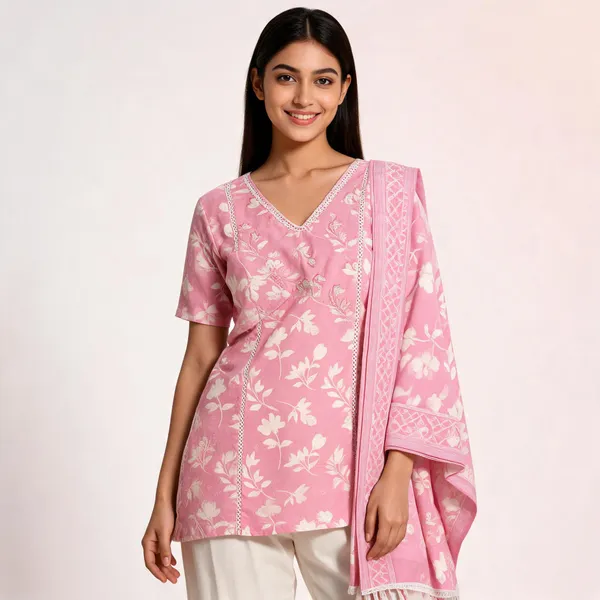 Cream_Muslin_Neck_Embroidered_Top_Pant_And_Dupatta_For_Women