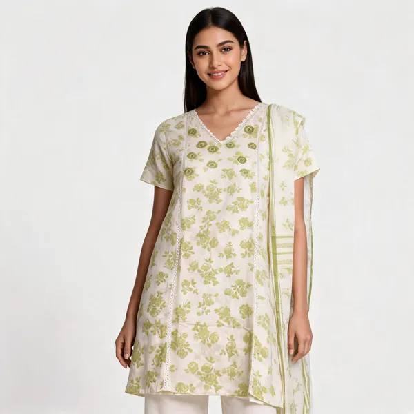 Cream_Muslin_Neck_Embroidered_Top_Pant_And_Dupatta_For_Women