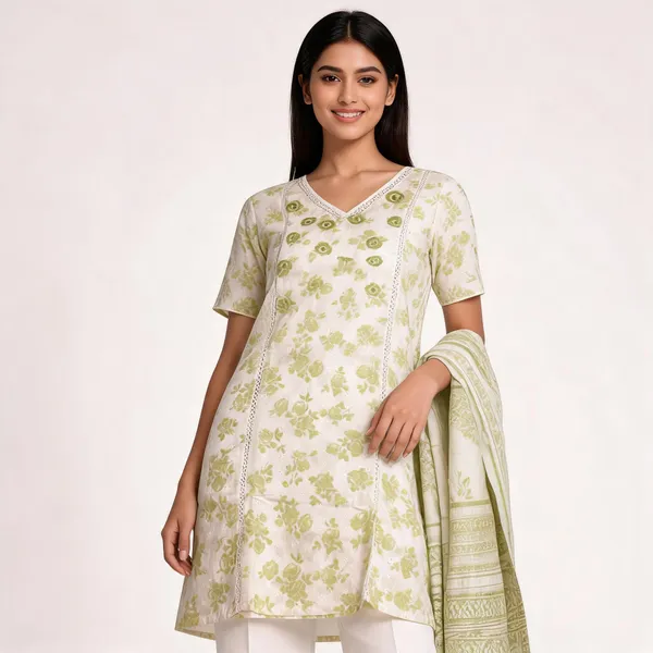 Cream_Muslin_Neck_Embroidered_Top_Pant_And_Dupatta_For_Women
