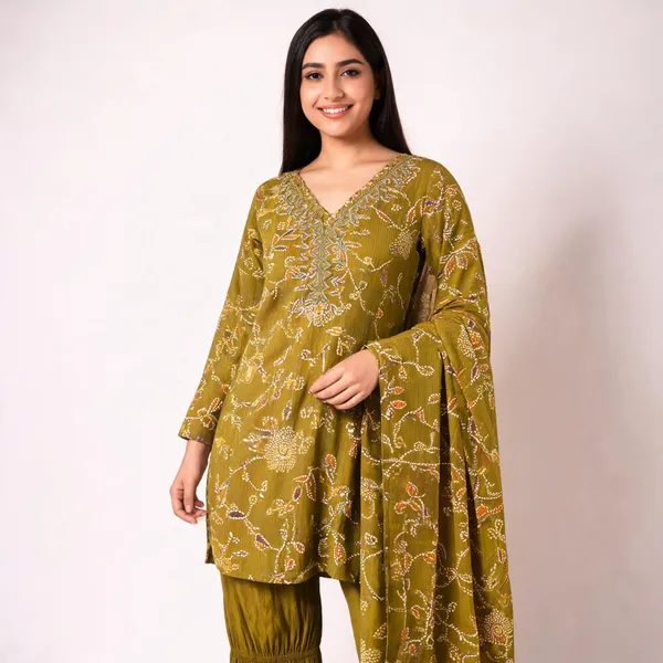 Mint_Green_Satin_Printed_Embroidered_Top_Pant_Dupatta_Set_For_Women