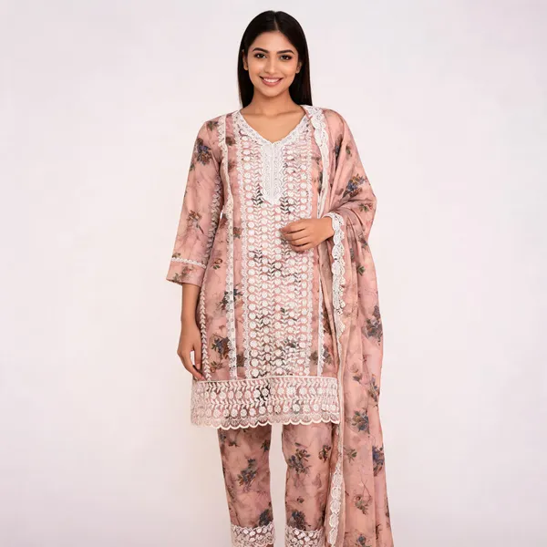 Beige_Cotton_Lucknowi_Embroidered_Top_Pant_Dupatta_Set_For_Women