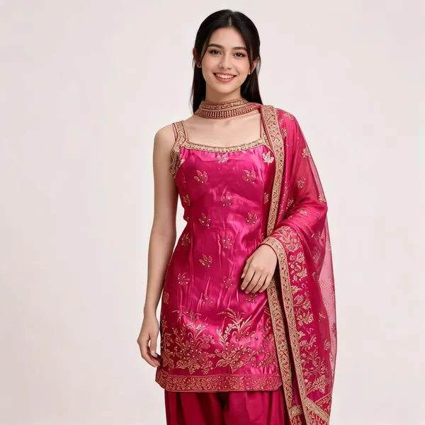 Rani_Satin_Spaghetti_Farshi_Top_Pant_Dupatta_Set_For_Women