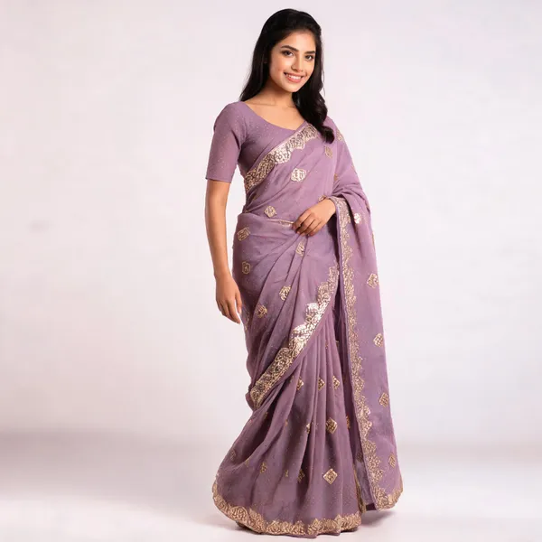 Rose_Gold_Rangoli_Georgette_Saree_With_Blouse_Piece_For_women