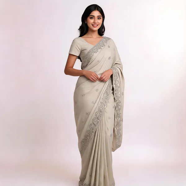 Pista_Green_Satin_Saree_With_Blouse_Piece_For_women