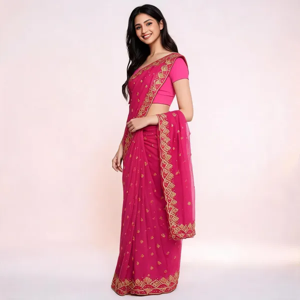 Rani_Georgette_Saree_With_Blouse_Piece_For_women