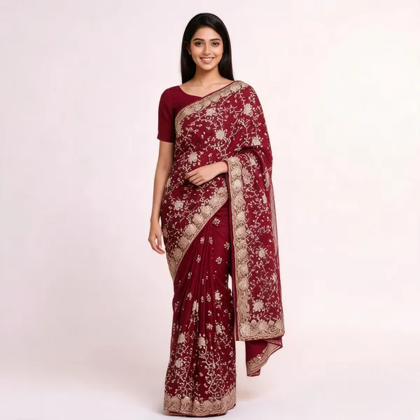 Rani_Georgette_Saree_With_Blouse_Piece_For_women