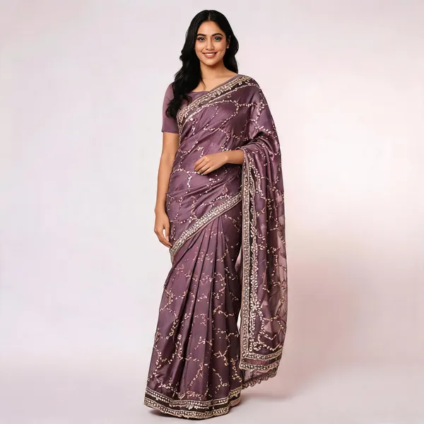 Shaded_Satin_Saree_With_Blouse_Piece_For_women