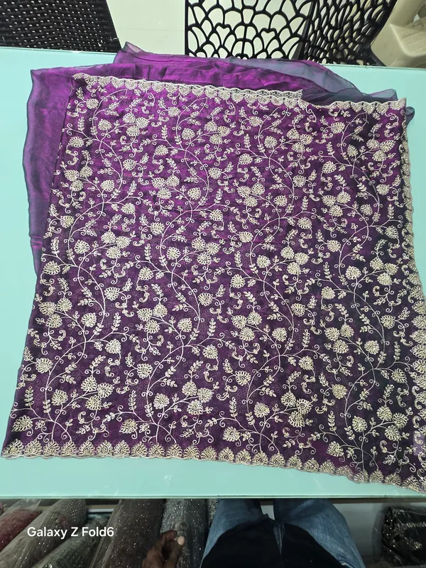 wine_saree_full_zari_work_and_stone_tocuh_up