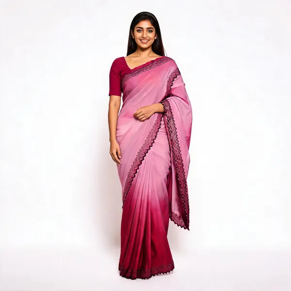 Rani_Satin_Saree_With_Blouse_Piece_For_women