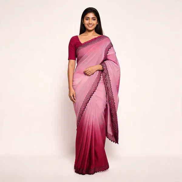 Rani_Satin_Saree_With_Blouse_Piece_For_women