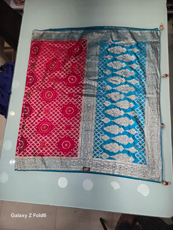 silk_shalu_saree_with_duppata_and_full_stone