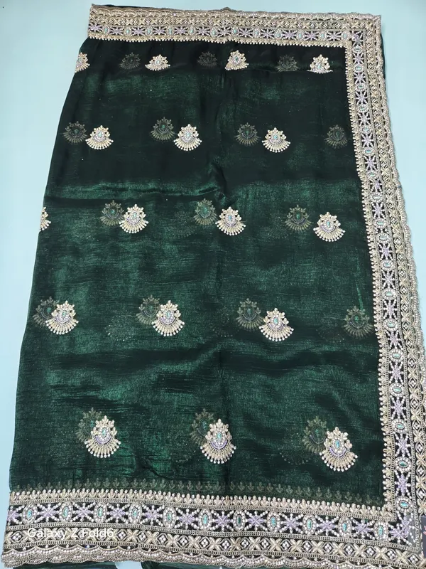 full_saree_butaa_and_zari_border_with_srone