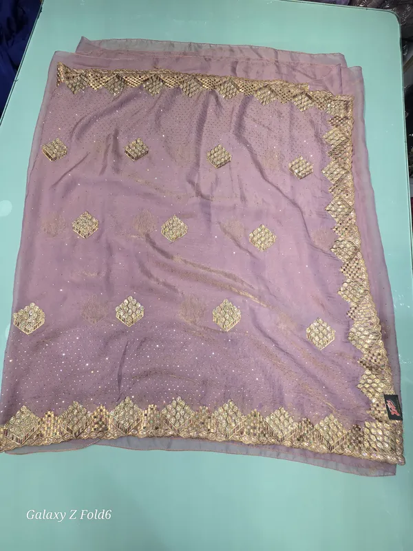georgett_saree_shimer_saree_with_border_stone_and_zari