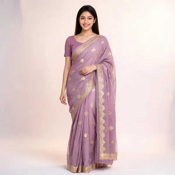 Rose_Gold_Rangoli_Georgette_Saree_With_Blouse_Piece_For_women