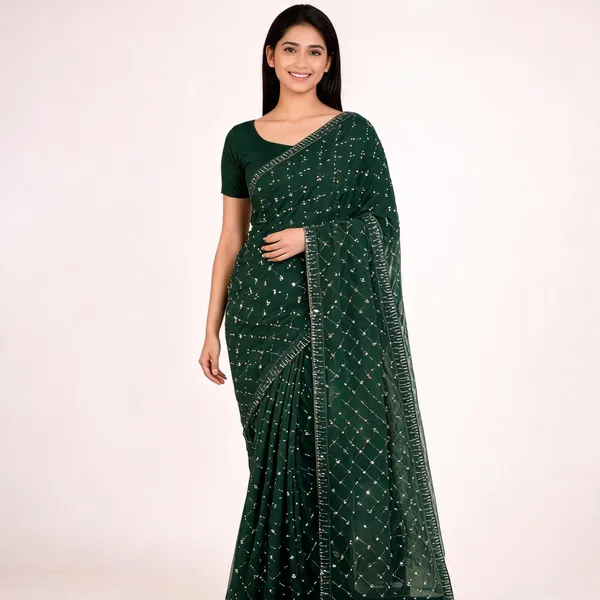 Geen_Rangoli_Georgette_Saree_With_Blouse_Piece_For_women