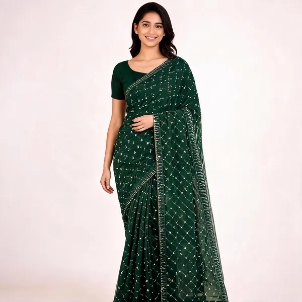 Geen_Rangoli_Georgette_Saree_With_Blouse_Piece_For_women