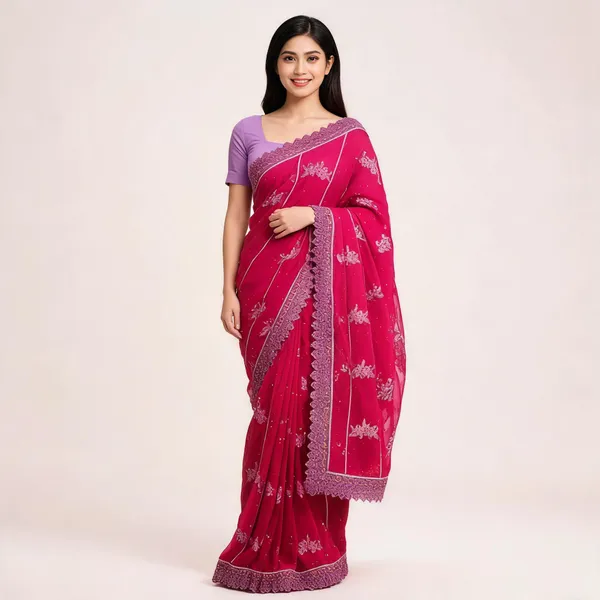 Rani_Georgette_Saree_With_Blouse_Piece_For_women