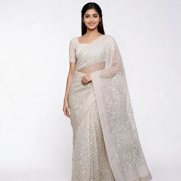 Pista_Georgette_Saree_With_Blouse_Piece_For_women
