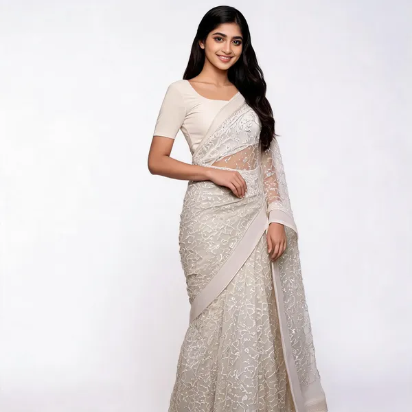 Pista_Georgette_Saree_With_Blouse_Piece_For_women
