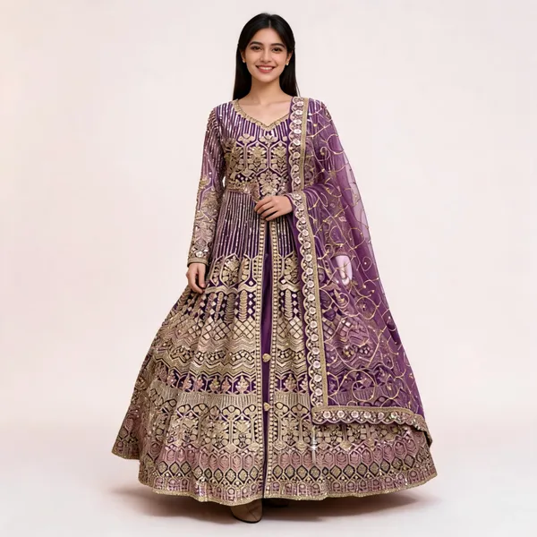 Lavender_Net_Sequin_Zari_Stone_Work_Top_Skirt_Dupatta_Set_For_Women