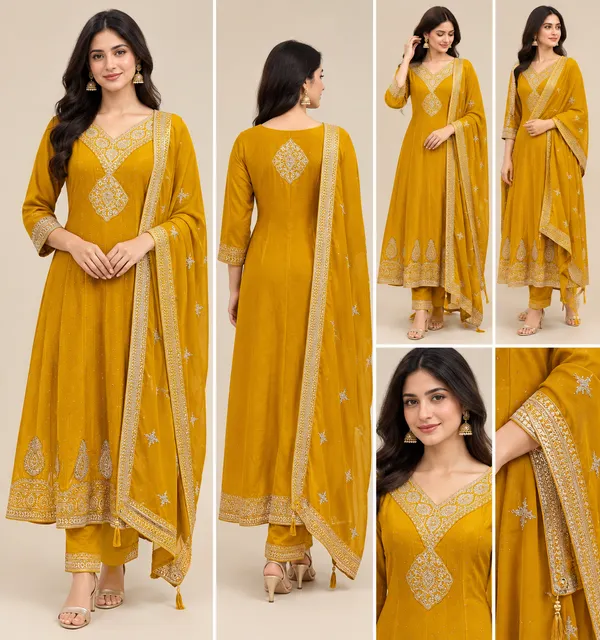 Yellow_Cotton_Kurta_Set_For_Women
