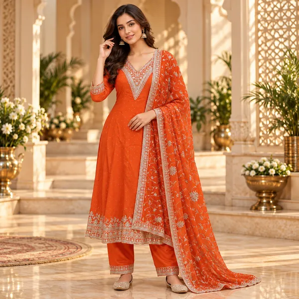 Burned_Orange_Anarkali_Set_For_Women