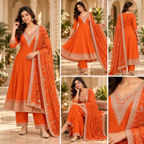 Burned_Orange_Anarkali_Set_For_Women
